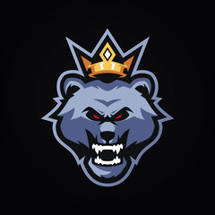 King Bear Esports Logo Templates
