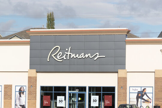 14 October 2019 - Calgary , Alberta, Canada - Reitmans store front in a stripmall