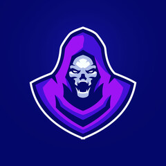 Skull Phantom Mascot Logo