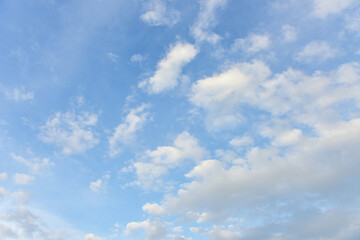 Blue sky white clouds for background
