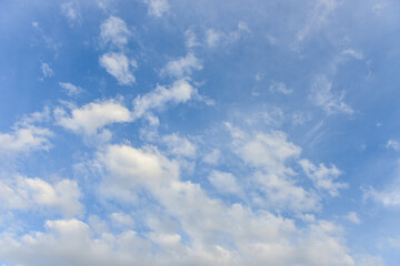 Blue sky white clouds for background