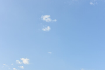 Blue sky and white clouds for background
