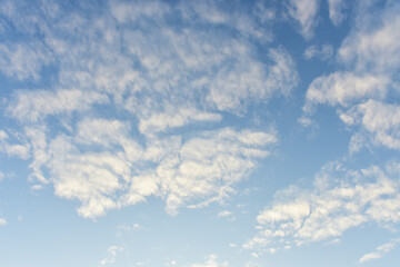 Blue sky and white clouds for background