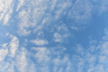 Blue sky and white clouds for background