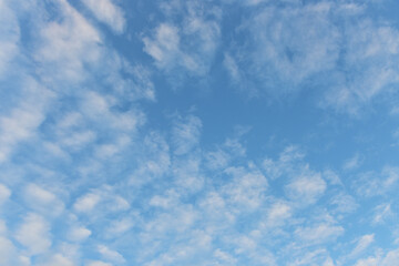 Blue sky and white clouds for background