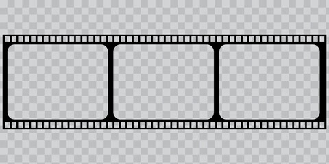 3d film frames blank background for paper design. Cinema background. Vector digital image. Photo frame. Stock image. EPS 10.