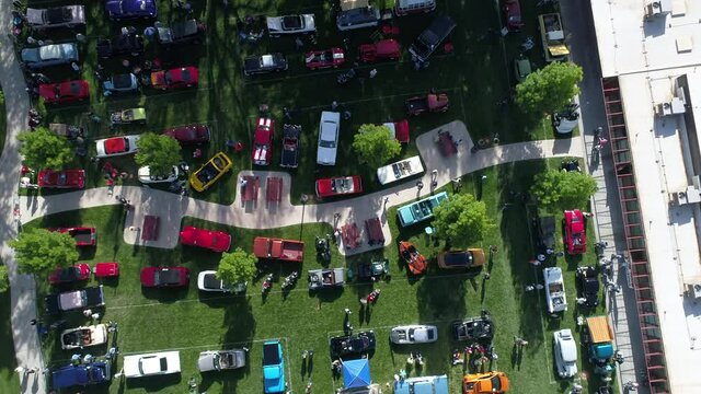 Car show Hurricane Easter weekend 2017 with a drone