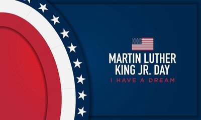 Vector Illustration of Martin Luther King Jr. Day Background.
