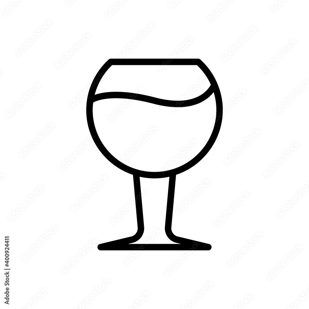 Poster glass line icon. simple design editable. design template vector