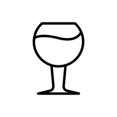 Glass line icon. simple design editable. Design template vector