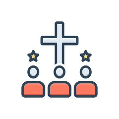 Obraz premium Color illustration icon for acquire