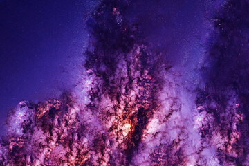 Colored beautiful galaxy. Elements of this image were furnished by NASA.