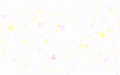 Fototapeta premium Light Pink, Yellow vector texture with abstract forms.