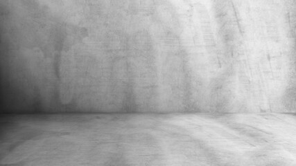 	
Concrete wall white color for background. Old grunge textures with scratches and cracks. White painted cement wall texture.