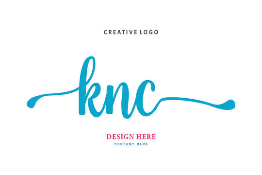 KNC lettering logo is simple, easy to understand and authoritative