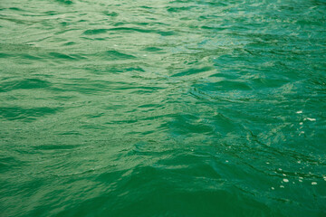 Fototapeta na wymiar Natural background. Beautiful green water.