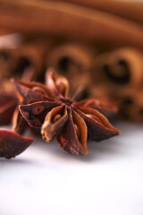 Star anise and cinnamon