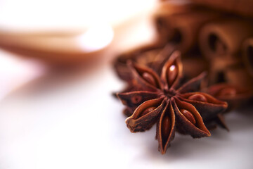 Star anise and cinnamon