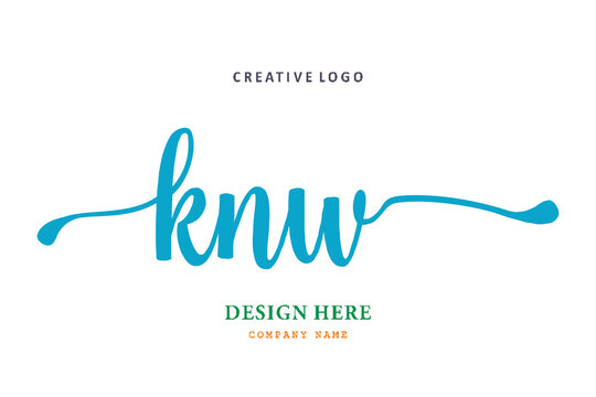 KNW lettering logo is simple, easy to understand and authoritative