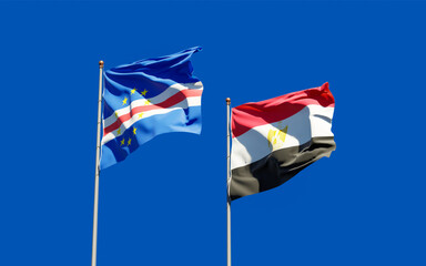Flags of Egypt and Cape Verde.