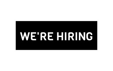 We're hiring, vector banner design