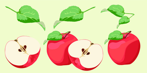 set of apples