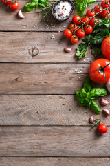 Cooking ingredients background