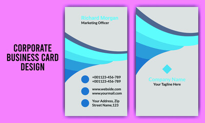 corporate business card design color black and golden