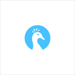 logo peacock icon templet vector