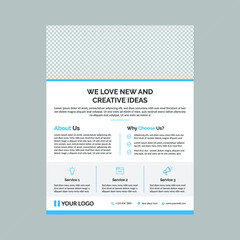 Simple clean corporate flyer design
