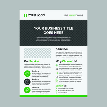 Professional minimalist business flyer design