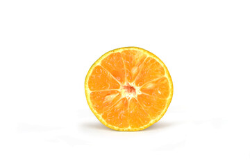 orange on white background