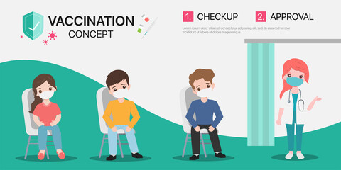 People get vaccines with doctor to protect from viruses.