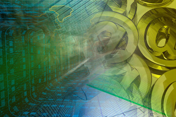 Obraz premium Buildings, electronic device and map