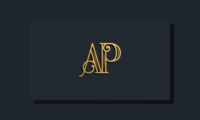 Minimal Inline style Initial AA logo.