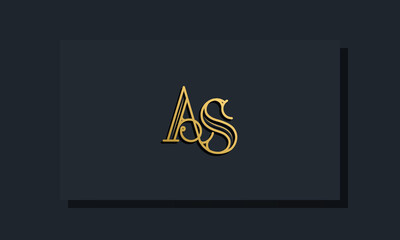 Minimal Inline style Initial AA logo.