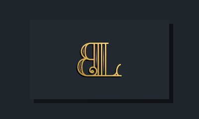 Minimal Inline style Initial BL logo.