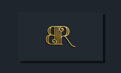 Minimal Inline style Initial BR logo.