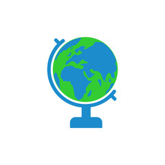 globe icon vector symbol of go to web