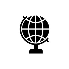 globe icon vector symbol of go to web