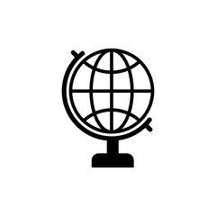 Fototapeta premium globe icon vector symbol of go to web