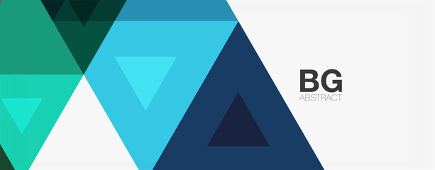 Mosaic triangle pattern abstract background for cover, banner, flyer and poster and other template