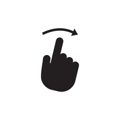 swipe right icon symbol sign vector