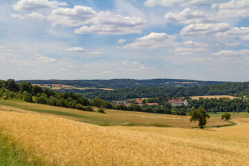 Fototapeta na wymiar scenery around Jagsthausen