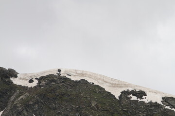 trekking  and hiking on snow mountains of Kashmir 