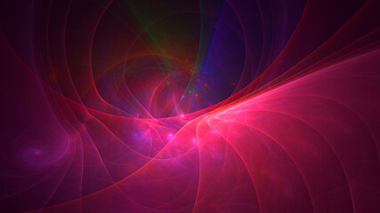 3D rendering abstract colorful fractal light background
