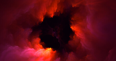 3D rendering abstract fractal light background