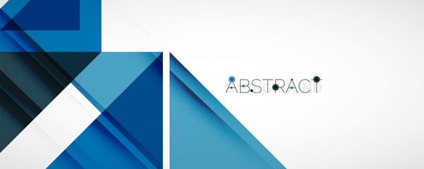 Set of vector triangle geometric backgrounds. Vector illustration for covers, banners, flyers and posters and other designs