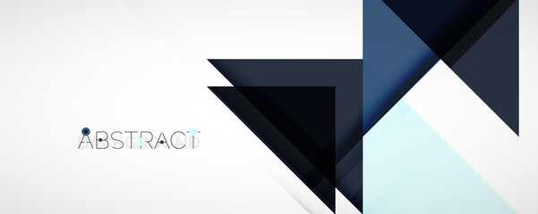 Set of vector triangle geometric backgrounds. Vector illustration for covers, banners, flyers and posters and other designs