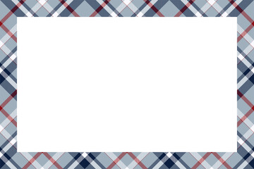Obraz premium Vintage frame vector. Scottish border pattern retro style. Tartan plaid ornament.